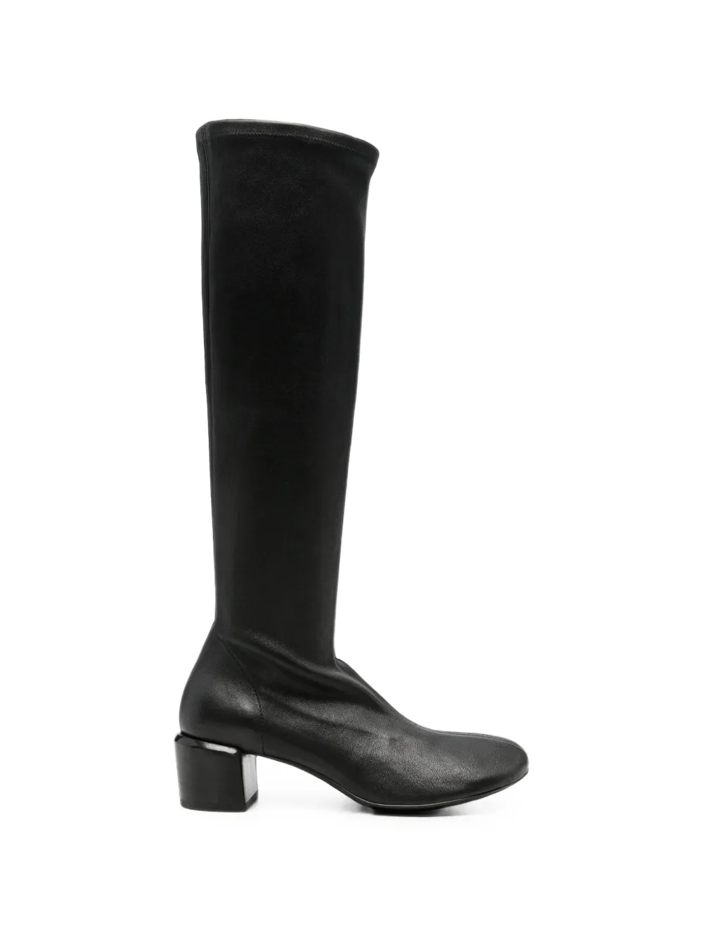 Officine Creative Flore block-heel leather boots Zwart