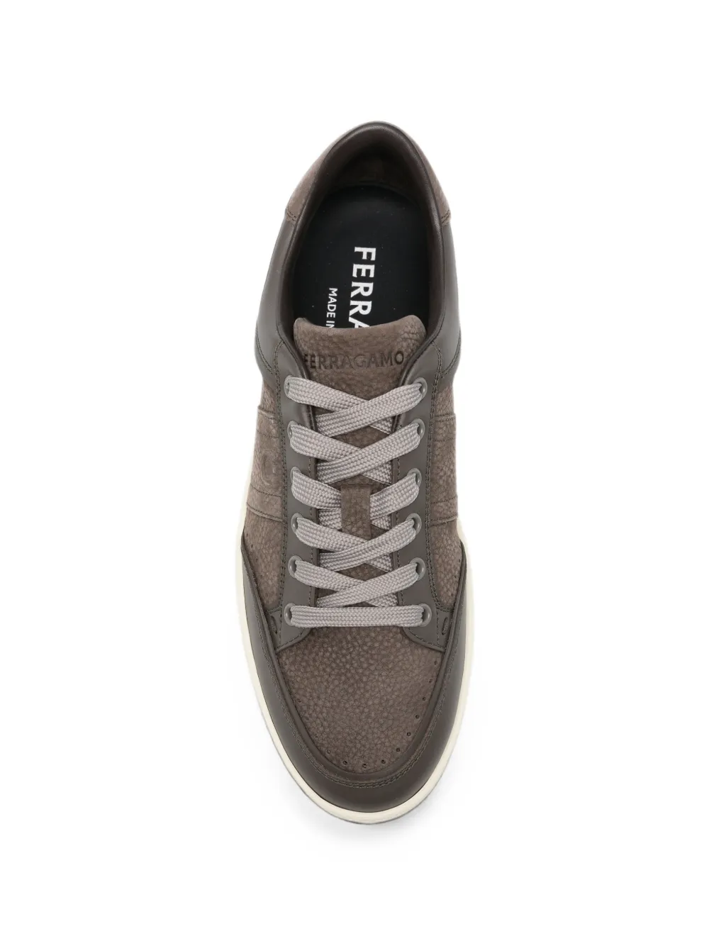 Ferragamo panelled leather sneakers Bruin