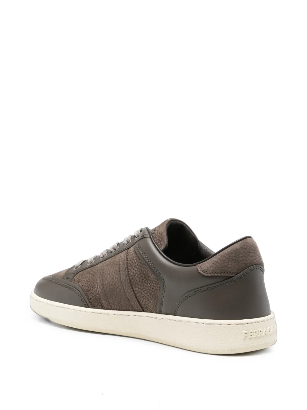 Ferragamo panelled leather sneakers Bruin