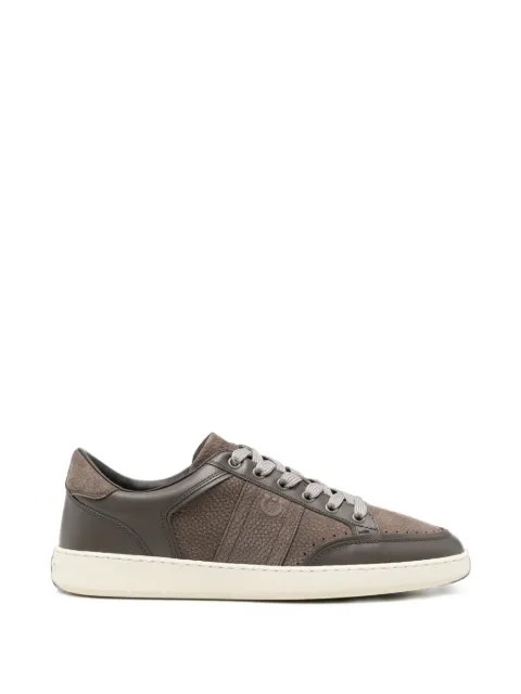 Ferragamo panelled leather sneakers