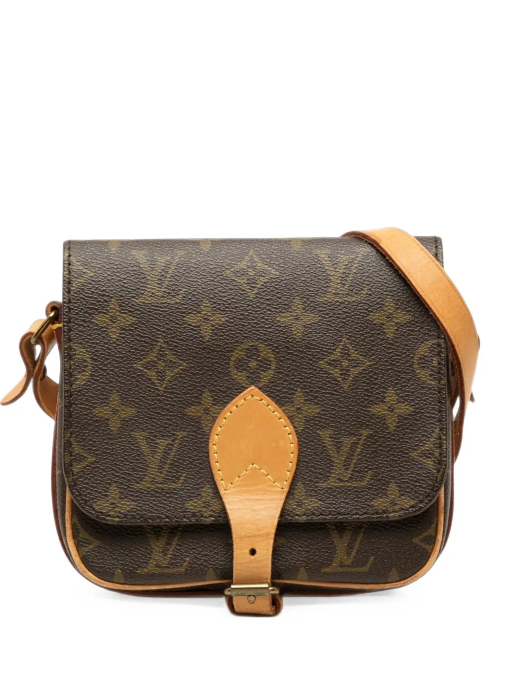 Louis Vuitton Pre-Owned 1987 Monogram Cartouchiere PM crossbody bag - Marrone