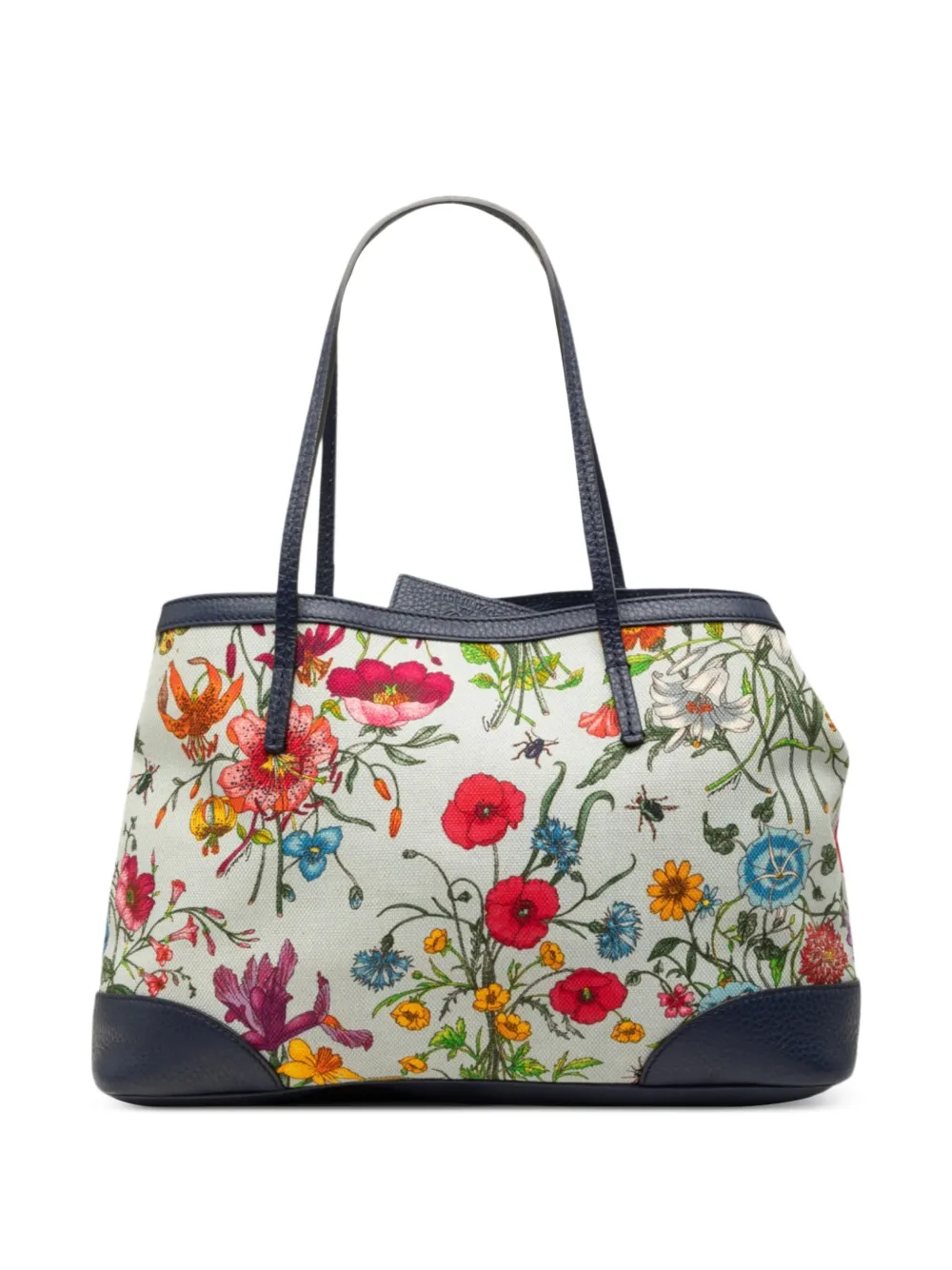 Gucci Pre-Owned 2000-2015 Medium Canvas Flora tote bag - Bianco