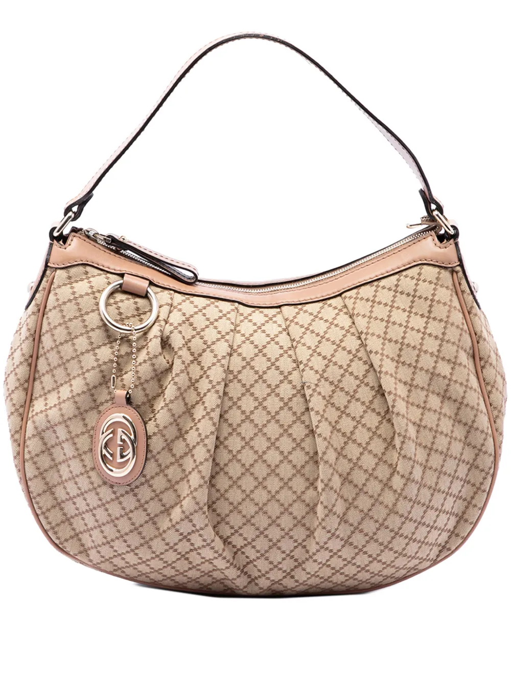 Gucci Pre-Owned 2016-2026 Diamante Canvas Sukey shoulder bag - Toni neutri