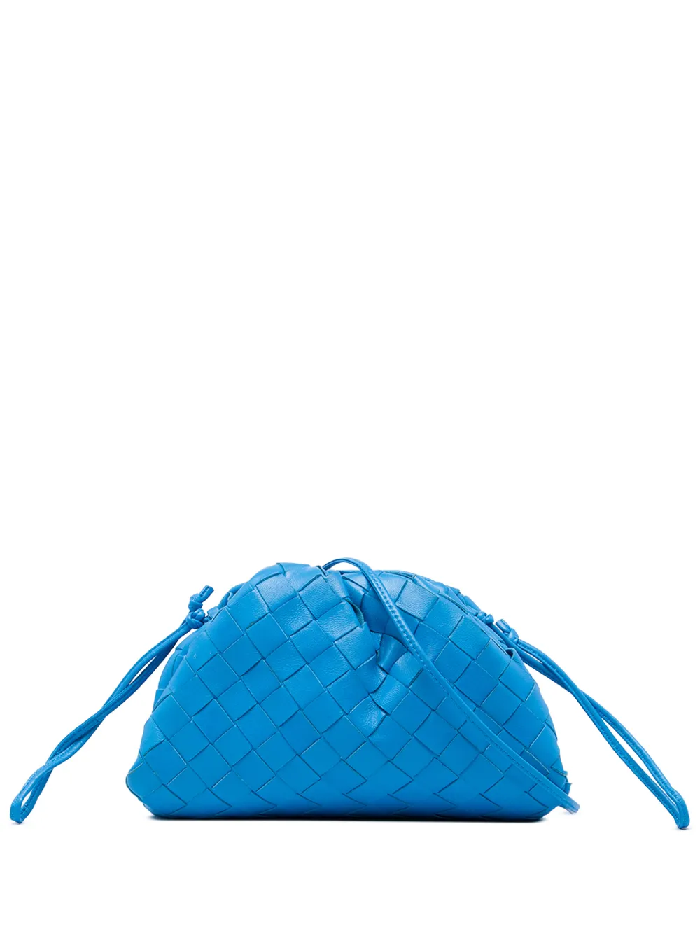 Bottega Veneta Pre-Owned 2012-2026 Nappa Intrecciato The Mini Pouch crossbody bag - Blu