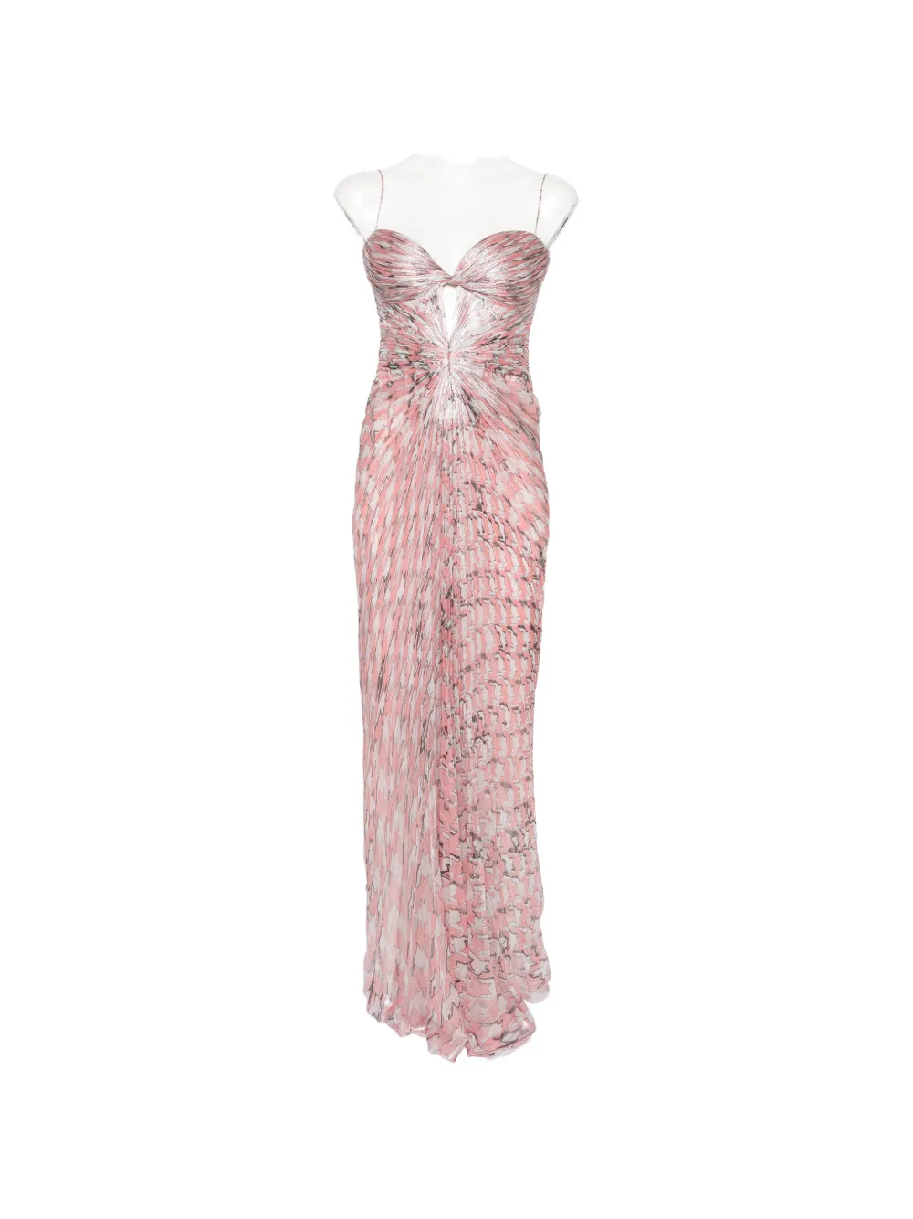 Maria Lucia Hohan plissé-effect cutout maxi dress - Rosa