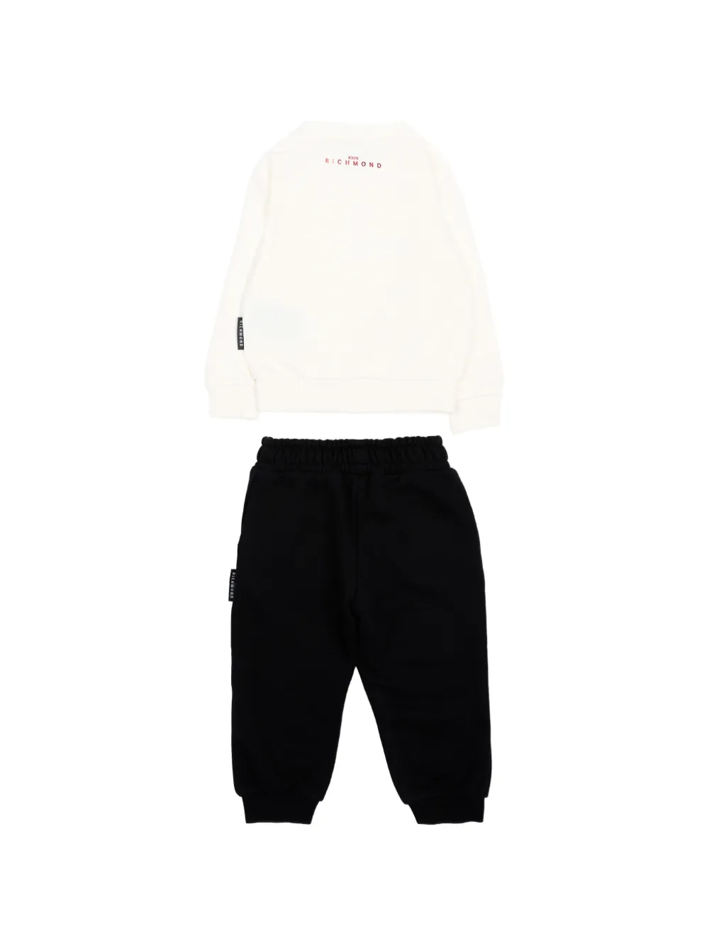 John Richmond Junior Twee broeken met logoprint Wit