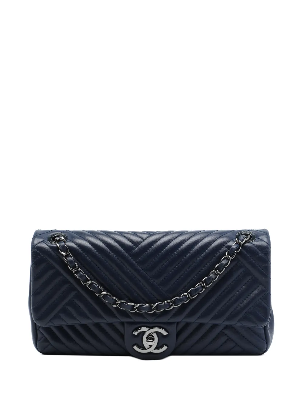 CHANEL Pre-Owned 2015-2016 Medium Lambskin CC Crossing Flap crossbody bag - Blau