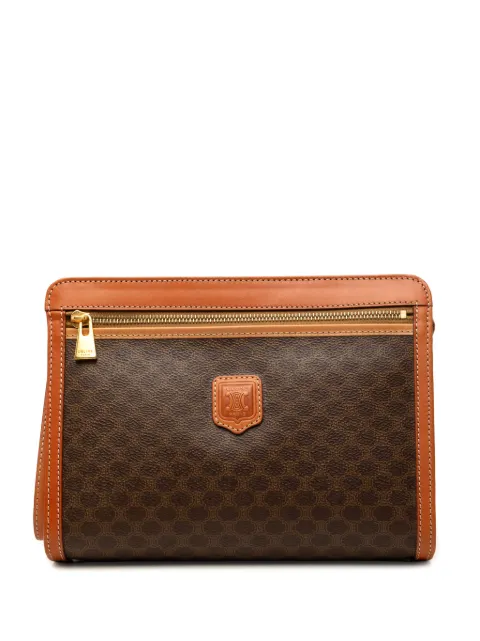 Celine Pre-Owned 1995 Macadam Coated Canvas clutch bag