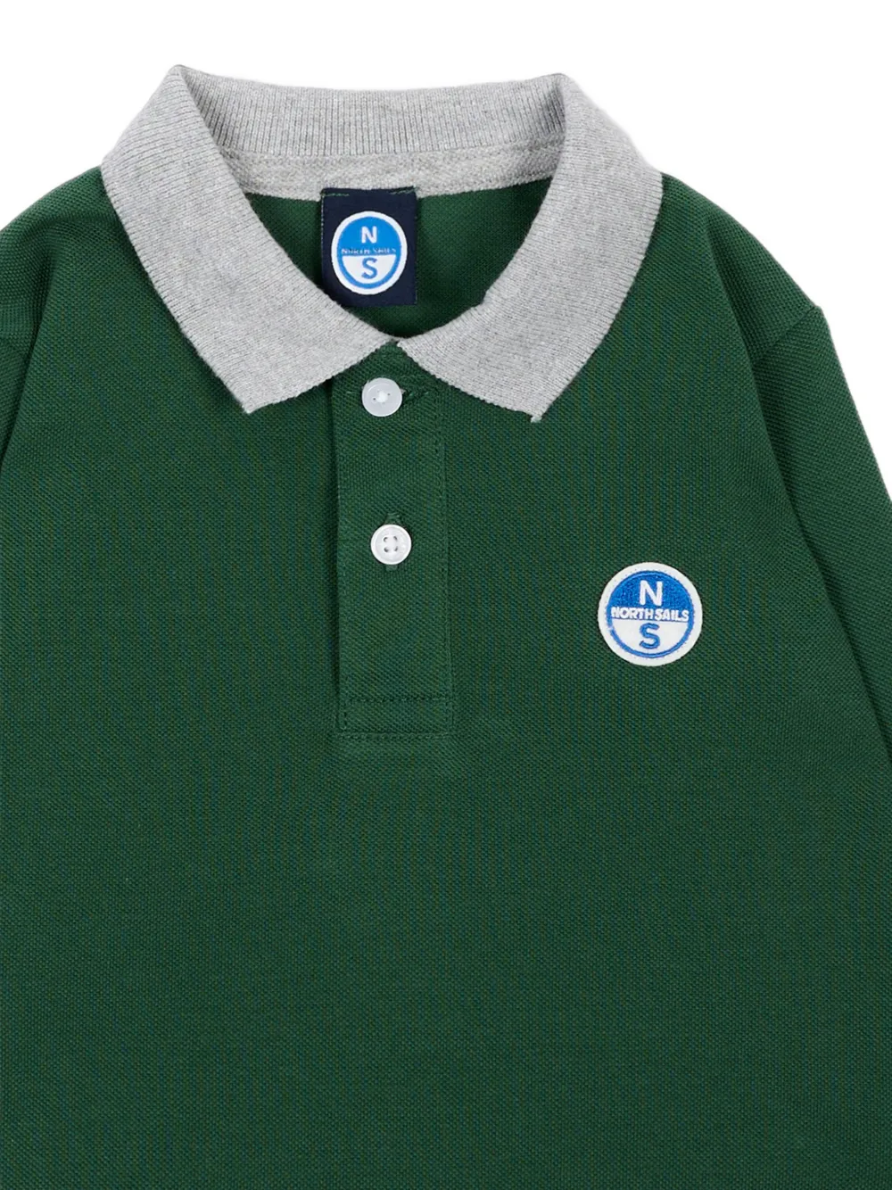 North Sails Kids Poloshirt met logopatch Groen