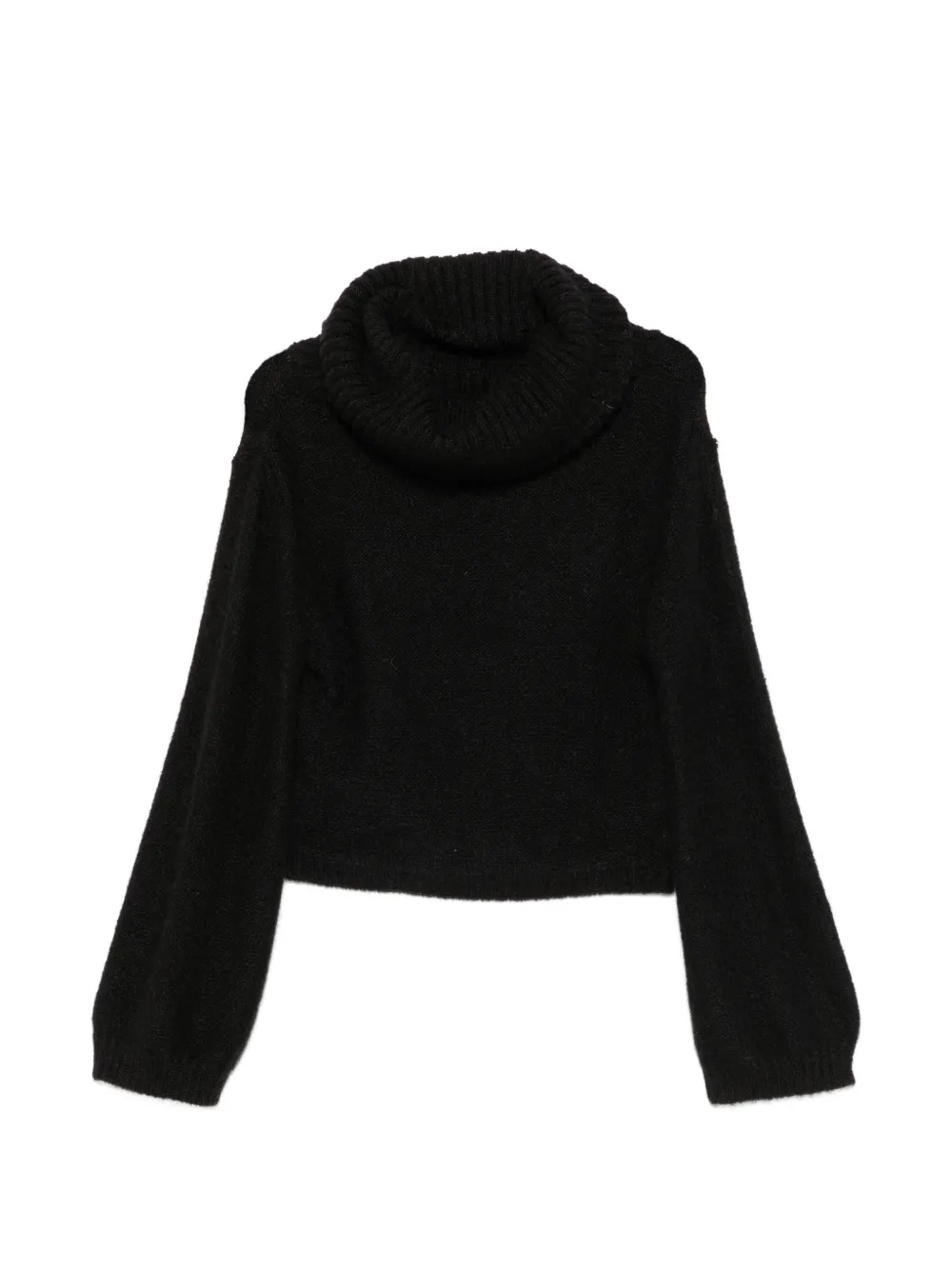 Versace Pre-Owned 2000s cowl-neck knit sweater - Black
