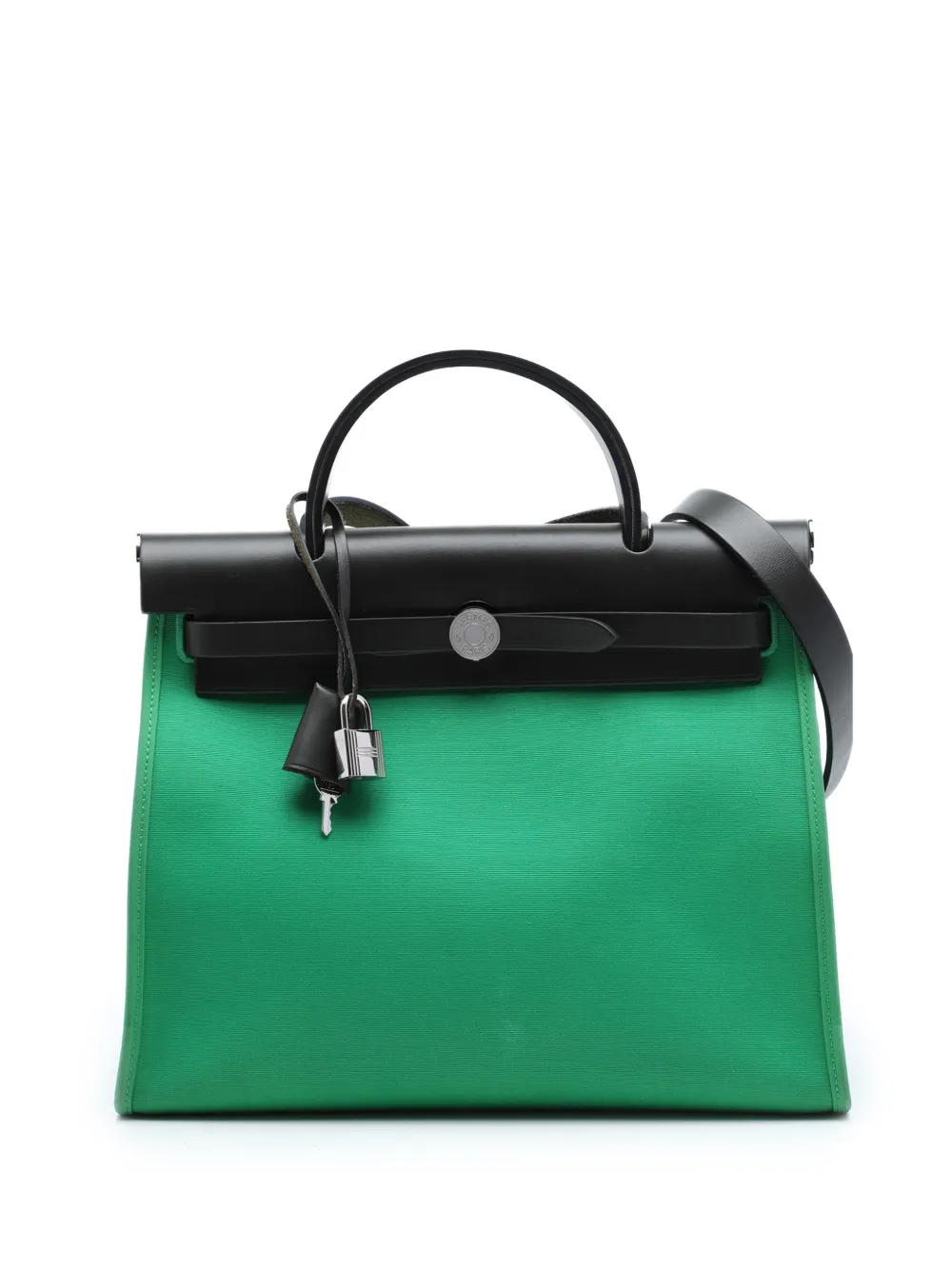 Hermès Pre-Owned 2019 Toile Herbag Zip 31 satchel - Nero