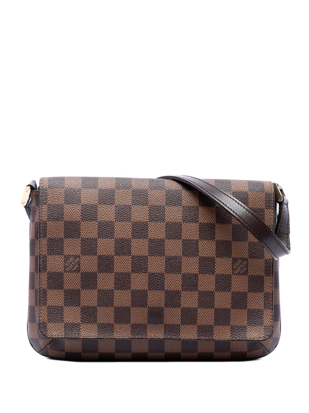Louis Vuitton Pre-Owned 2002 Damier Ebene Musette Tango Long Strap crossbody bag - Braun