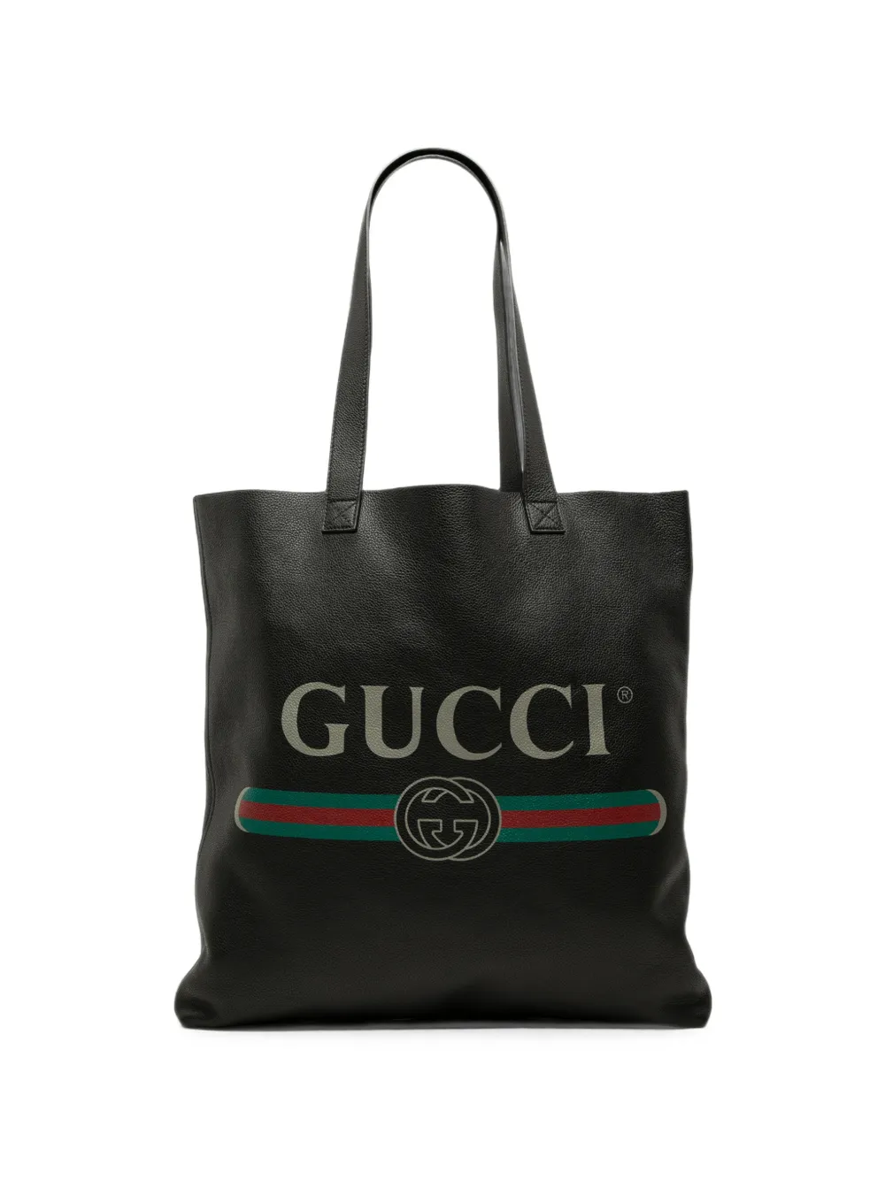 Gucci Pre-Owned 2016-2026 Tote Bag mit Logo - Schwarz