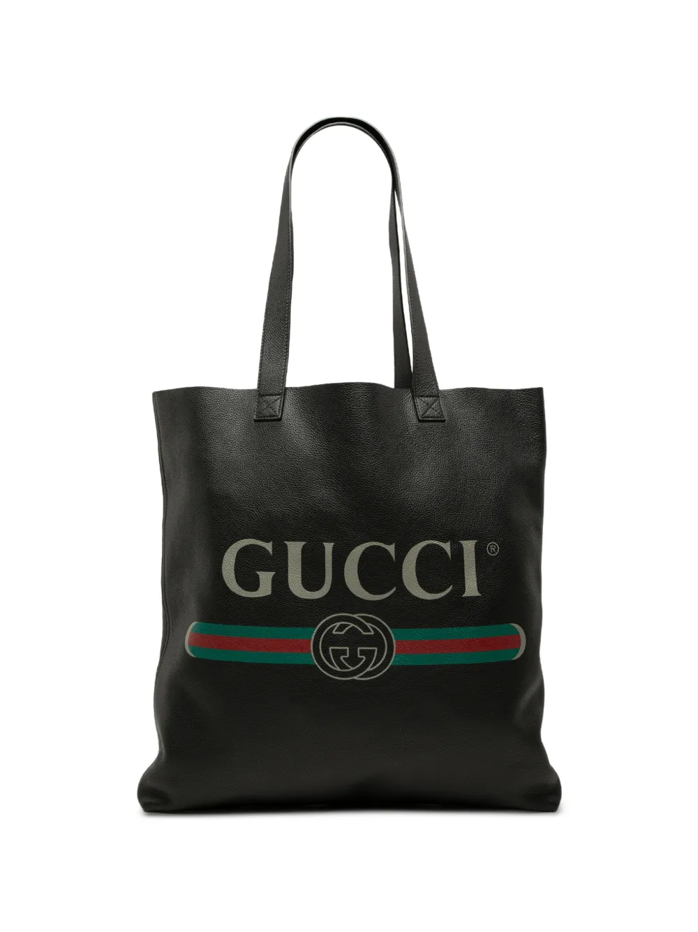 Gucci Pre-Owned 2016-2026 Calfskin Logo tote bag - Nero