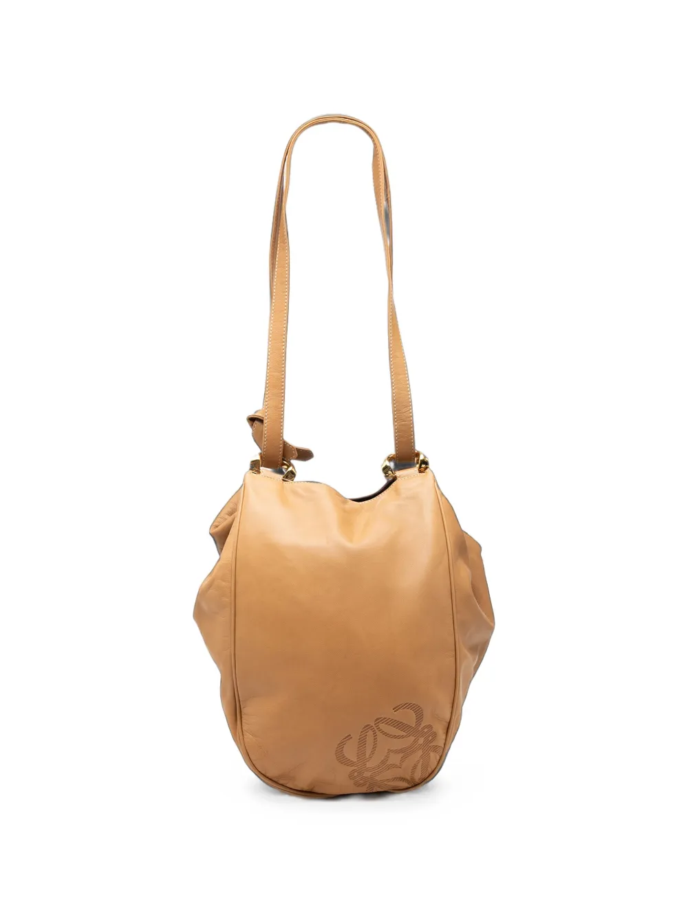 Loewe Pre-Owned 2000-2010s Anagram Schultertasche aus Nappaleder - Braun