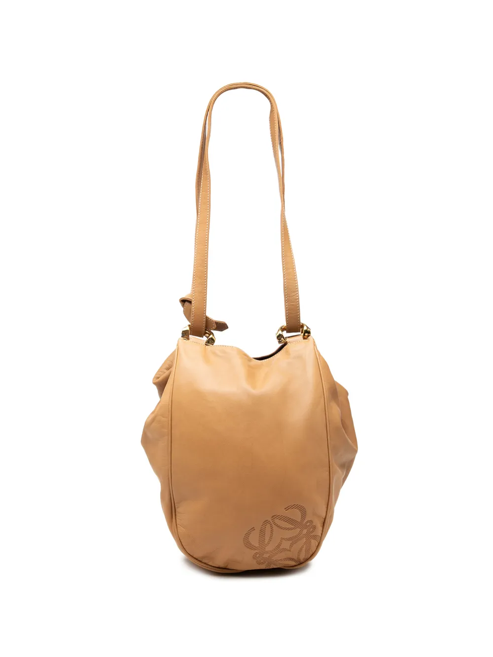 Loewe Pre-Owned 2000-2010 Nappa Anagram shoulder bag - Marrone