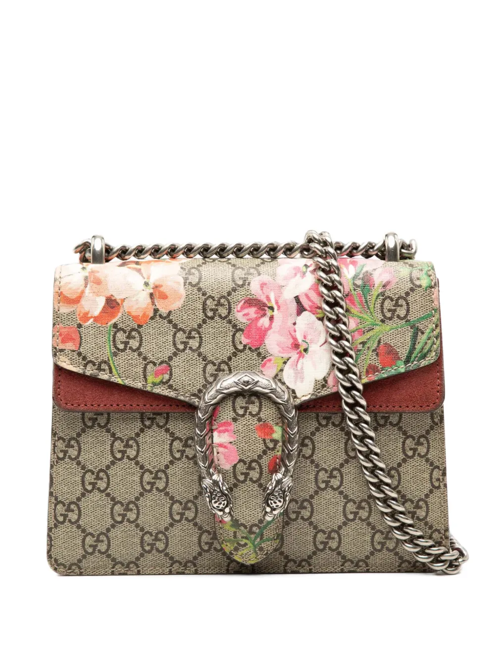 Gucci Pre-Owned 2016-2026 Small GG Supreme Blooms Dionysus crossbody bag - Toni neutri