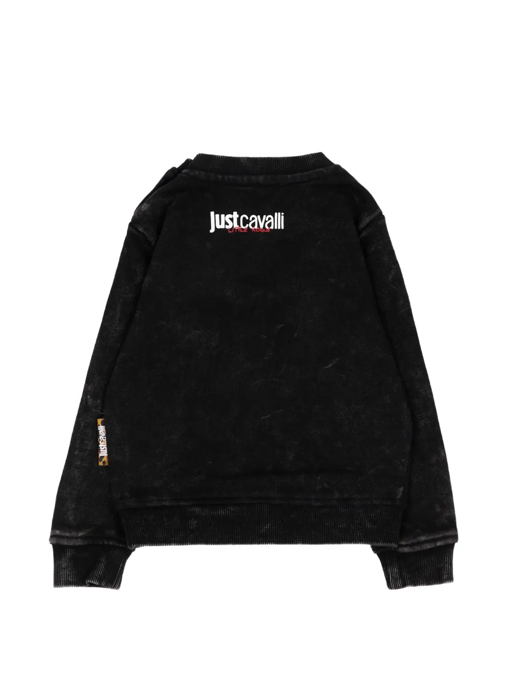 Just Cavalli Kids Sweater met grafische print Zwart