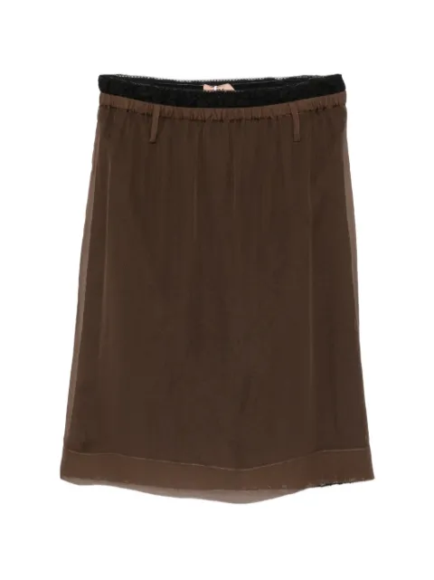 Nº21 lace-trim Rock skirt