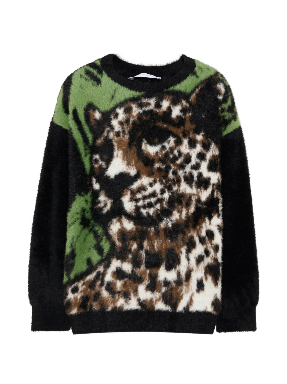 Roberto Cavalli Junior Maglione con intarsio - Nero
