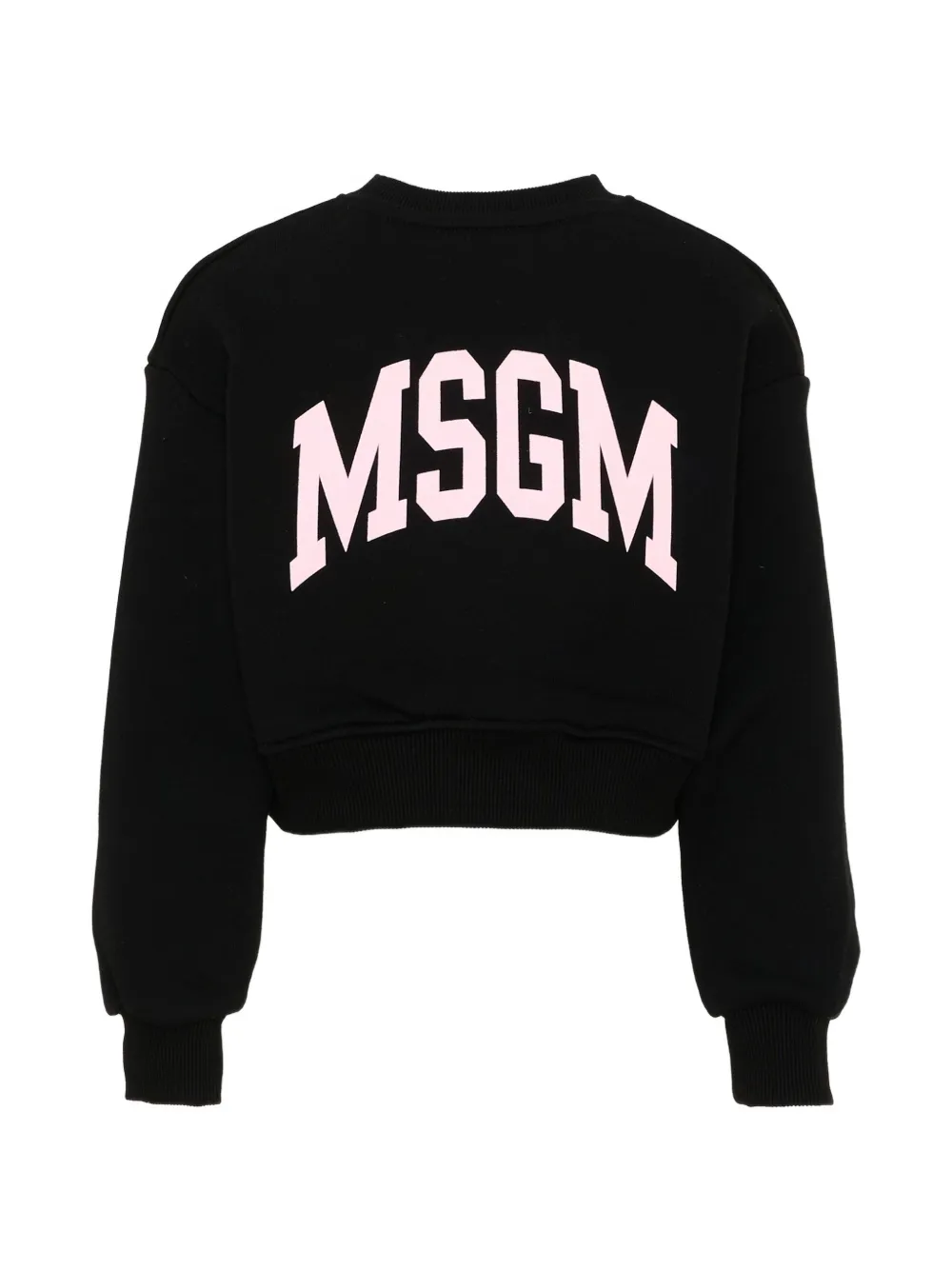 MSGM Kids Sweater met logoprint Zwart