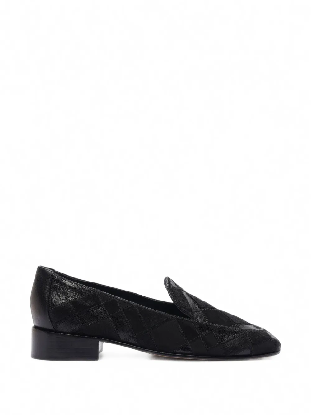 Alexandre Birman Mocassini Annelise con design patchwork - Nero