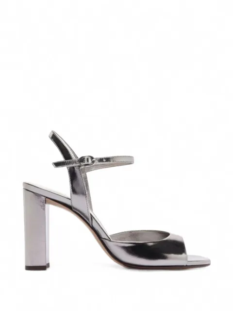 Alexandre Birman sandales en cuir à effet métallisé