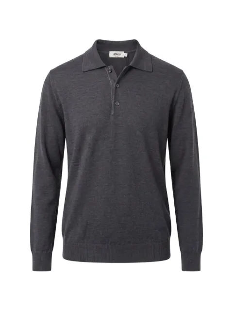 Altea fine-knit polo-collar sweater
