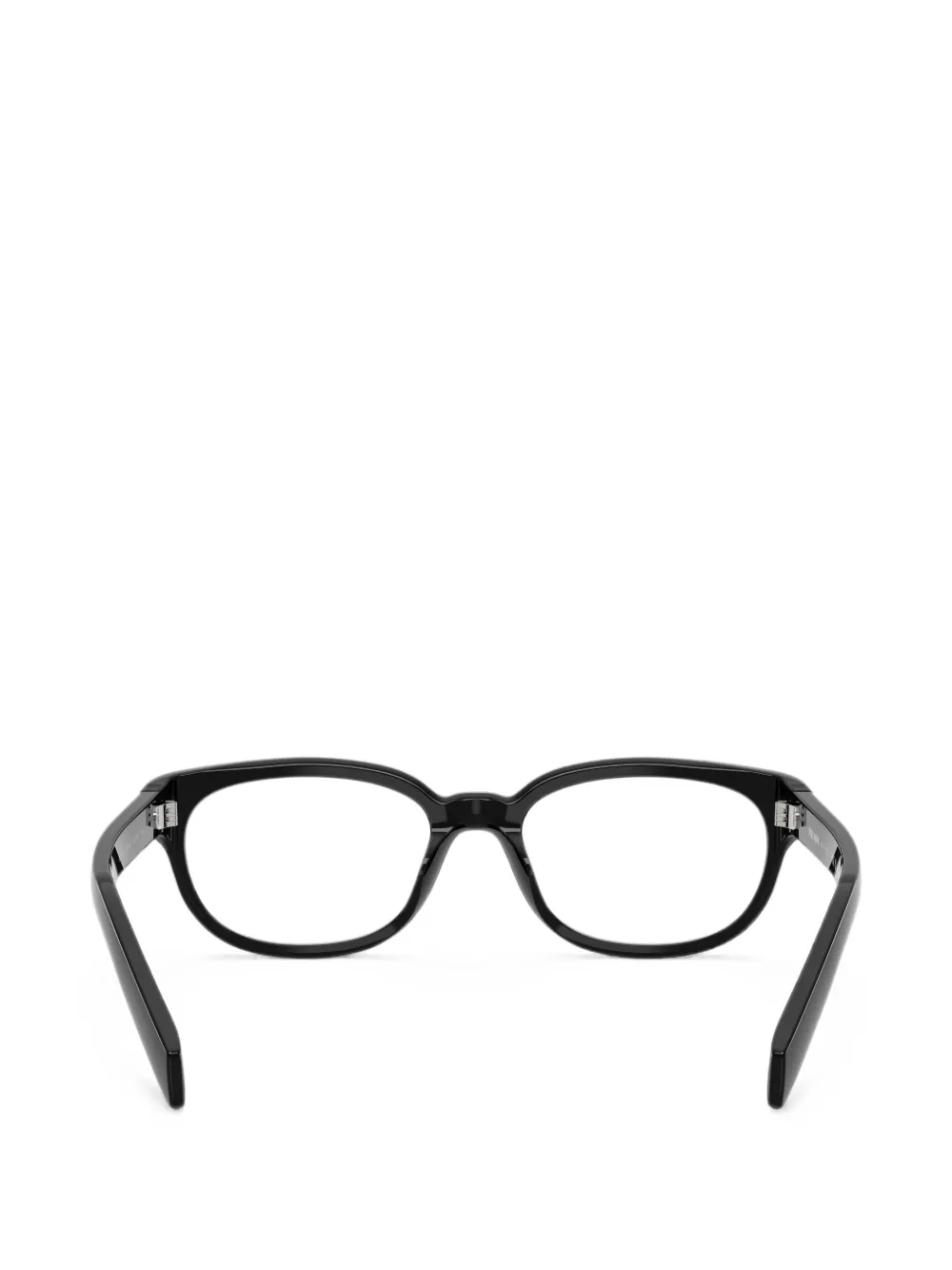 Prada Eyewear logo-detail glasses Zwart