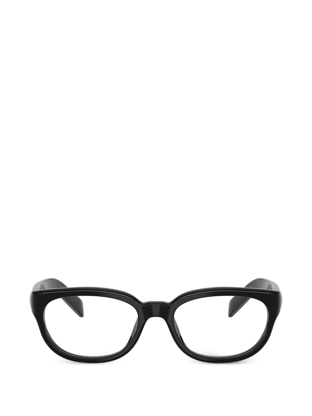 Prada Eyewear logo-detail glasses Zwart