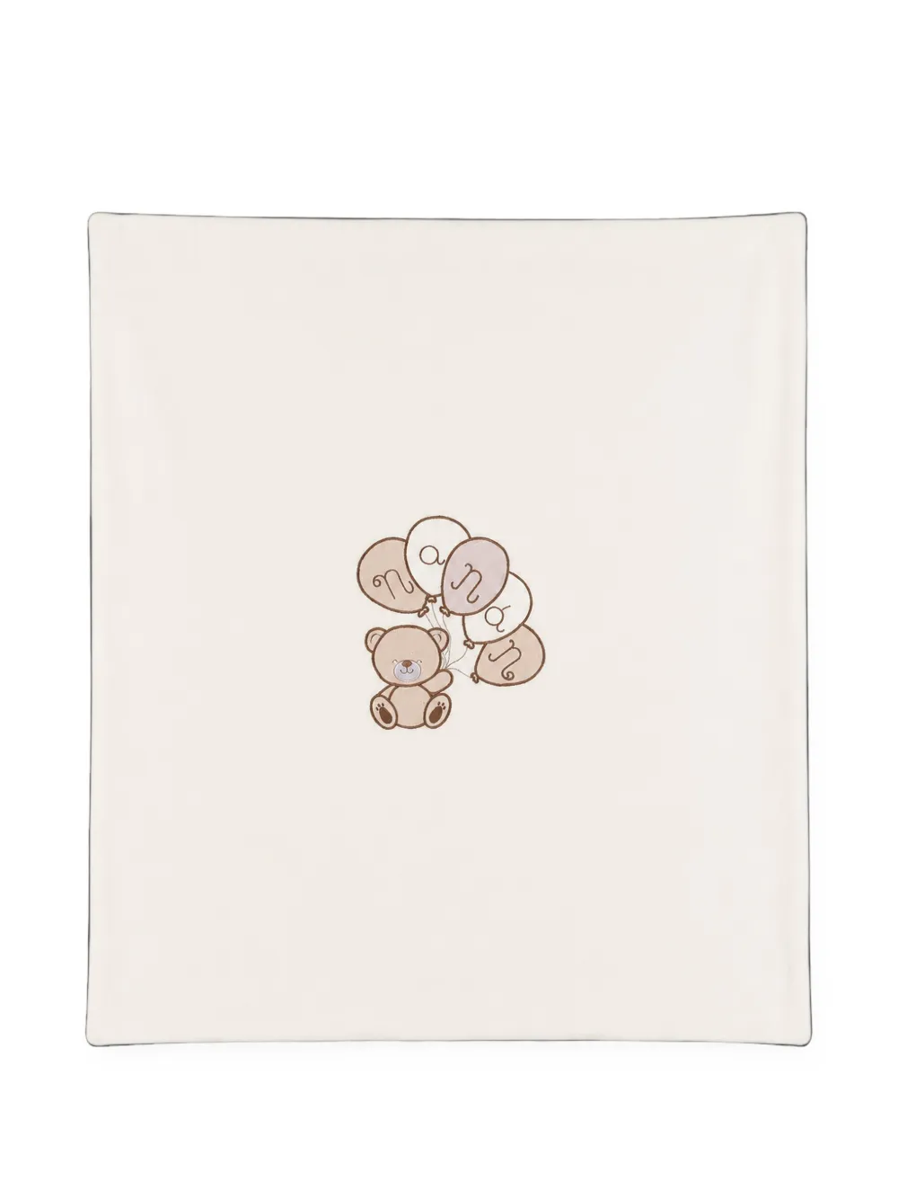 NANAN teddy-bear embroidery blanket - Toni neutri