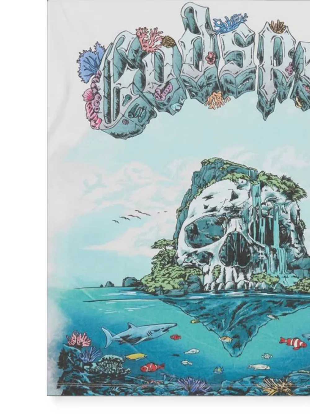 GODSPEED Island II T-shirt met grafische print Wit