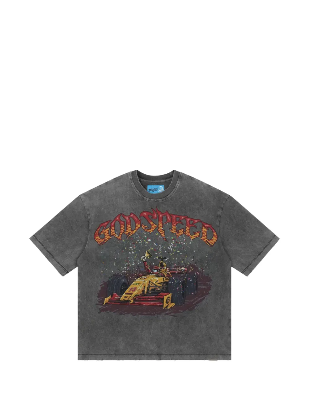 GODSPEED F1 Dreams graphic-print washed T-shirt - Grigio