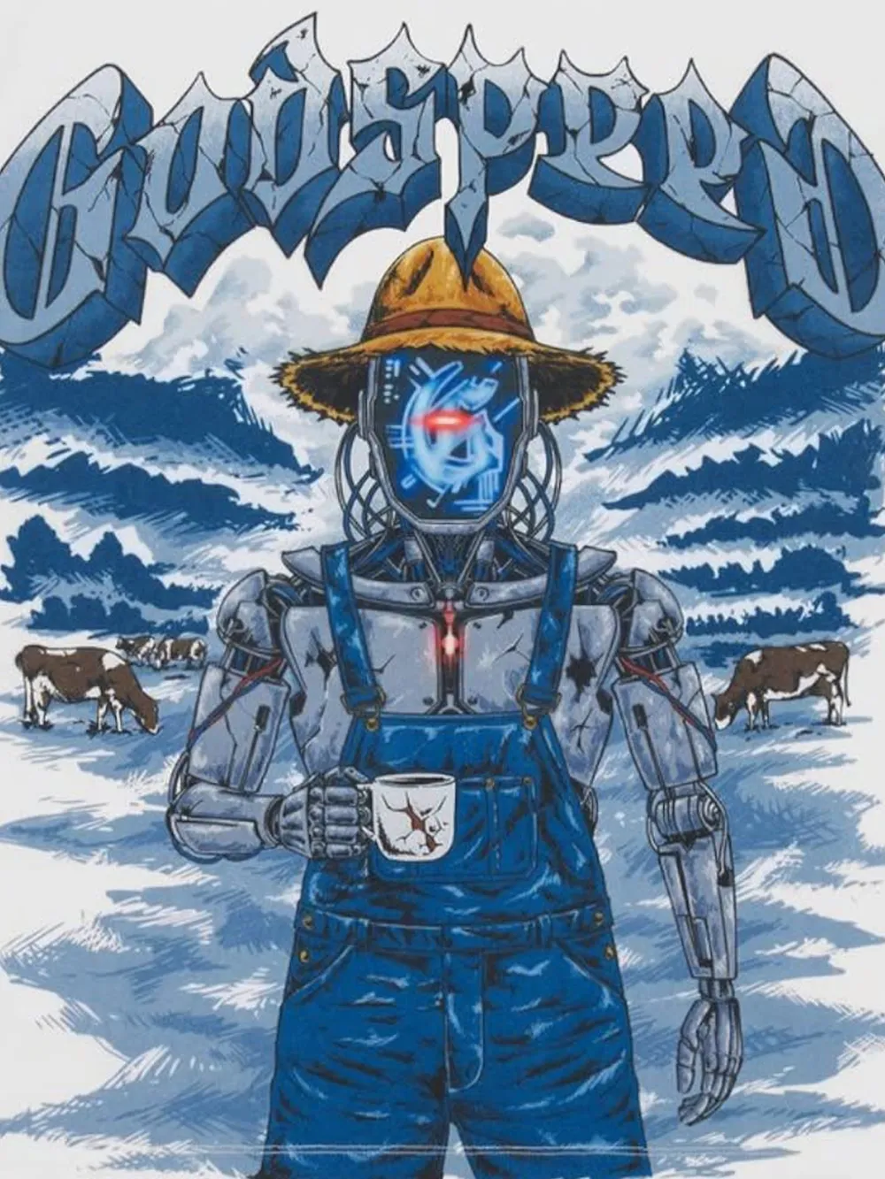 GODSPEED Aura Farm II NG T-shirt Wit