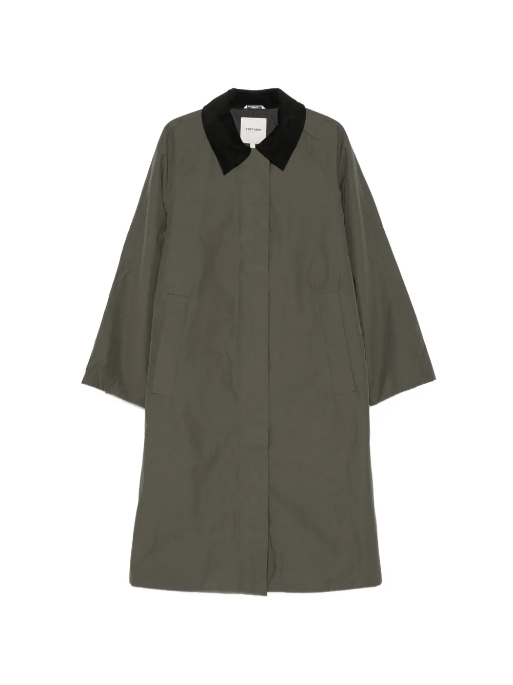 Tretorn Dawn contrast-collar storm-flap coat