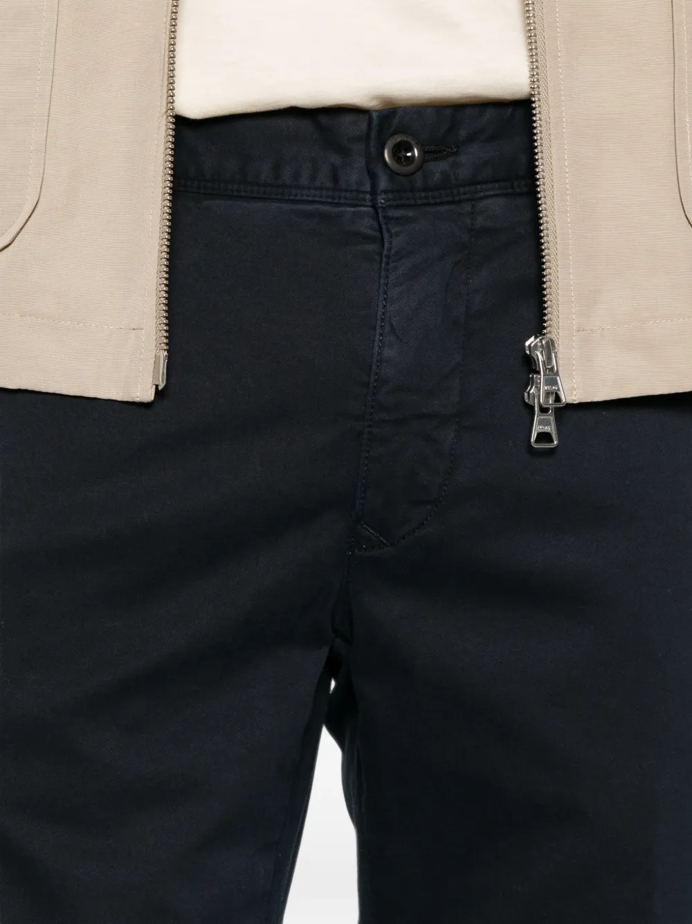 Incotex Chino met riemluslen Blauw