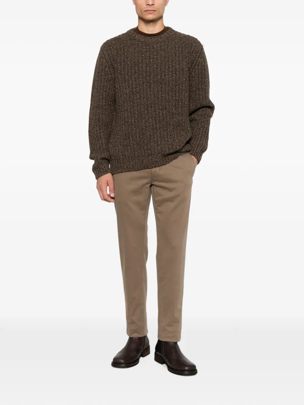Incotex Straight chino Bruin