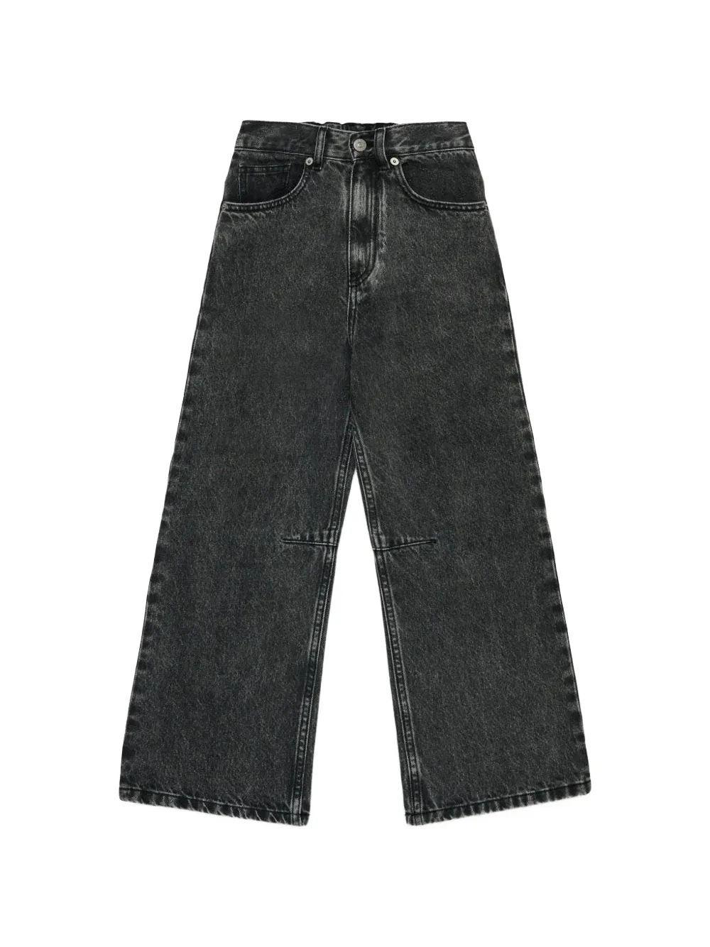 MM6 Maison Margiela Kids Jeans met vlakken en vervaagd effect Zwart