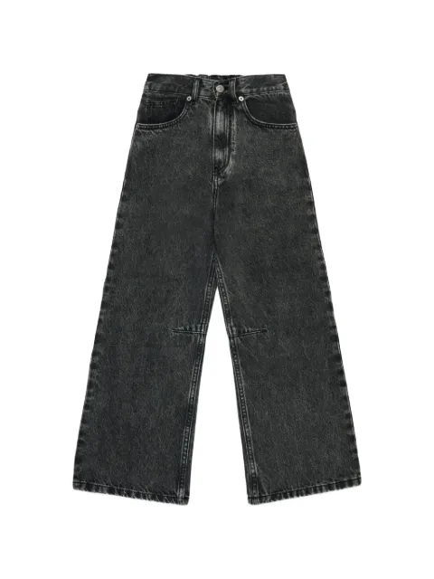 MM6 Maison Margiela Kids jeans con paneles y efecto desgastado