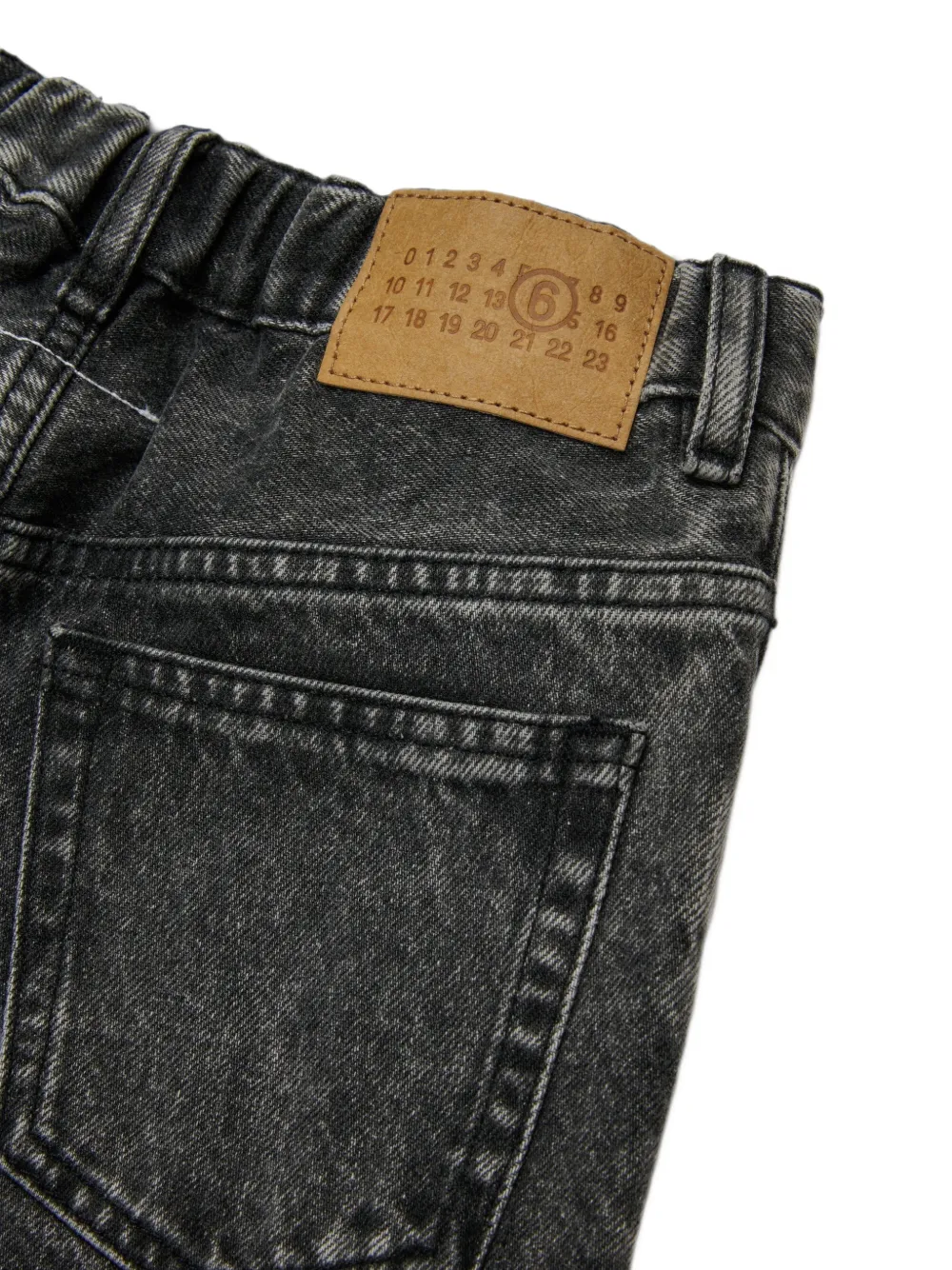 MM6 Maison Margiela Kids Jeans met vlakken en vervaagd effect Zwart