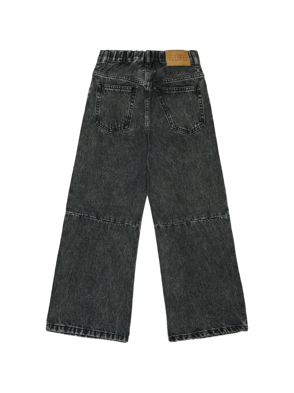 MM6 Maison Margiela Kids Jeans met vlakken en vervaagd effect Zwart