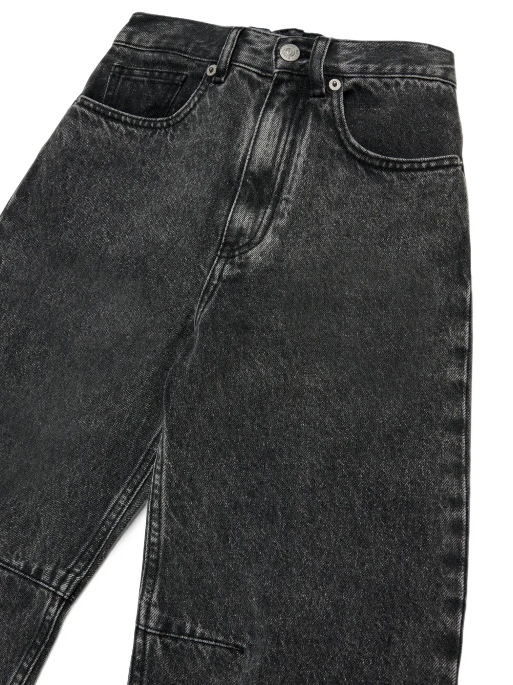 MM6 Maison Margiela Kids Jeans met vlakken en vervaagd effect Zwart