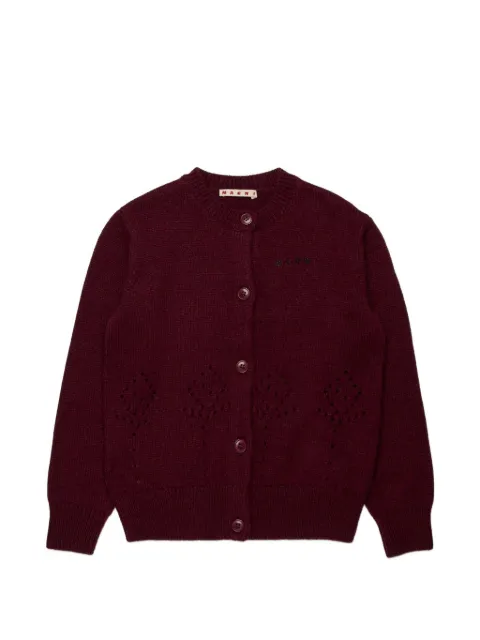 Marni Kids embroidered cardigan