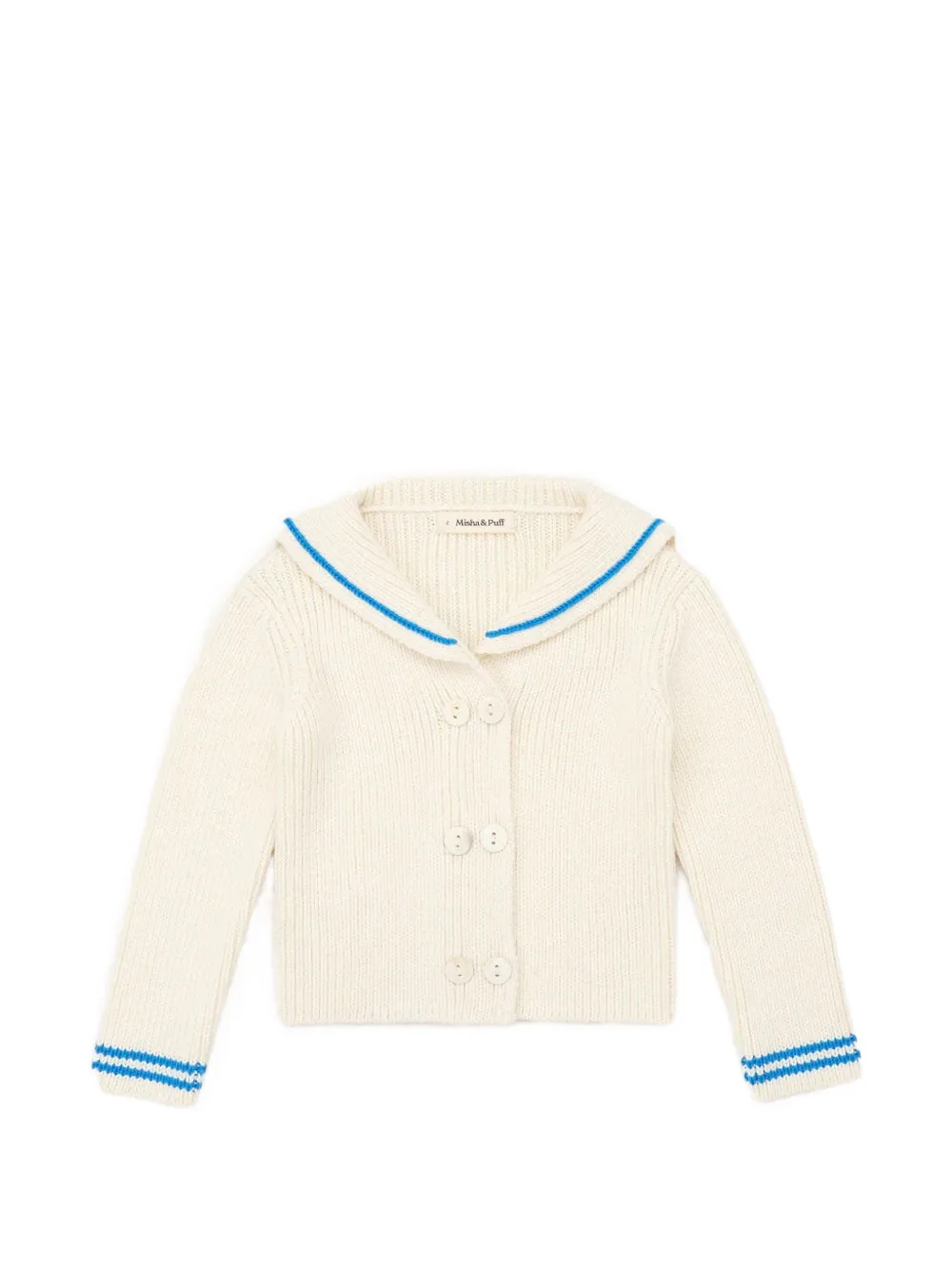 Misha & Puff Cardigan Sailor a coste - Toni neutri