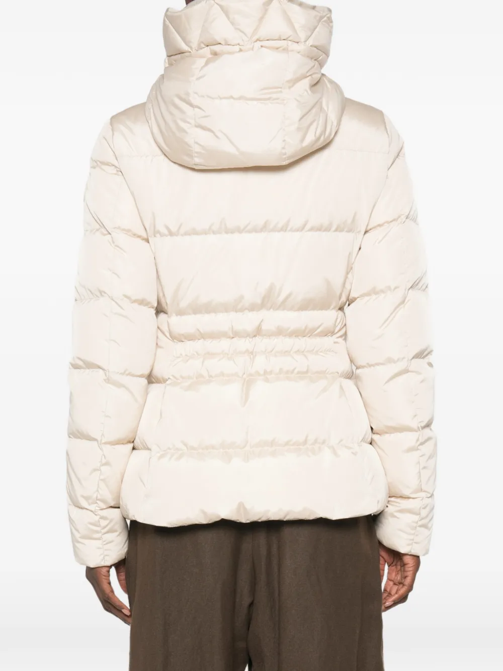 Moncler Gevoerd jack met capuchon Beige