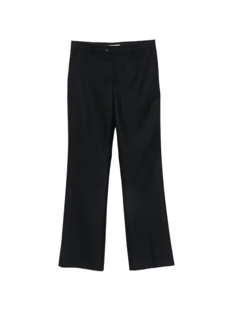 Spina herringbone-pattern wide-leg trousers