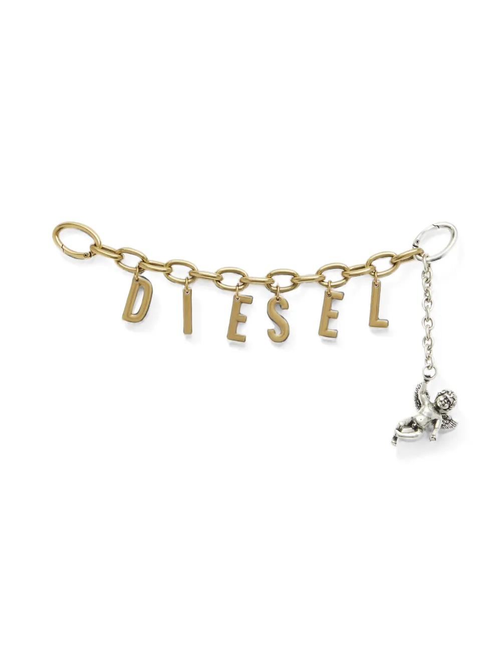 Diesel Metalen letterbedel met cherubijn Goud