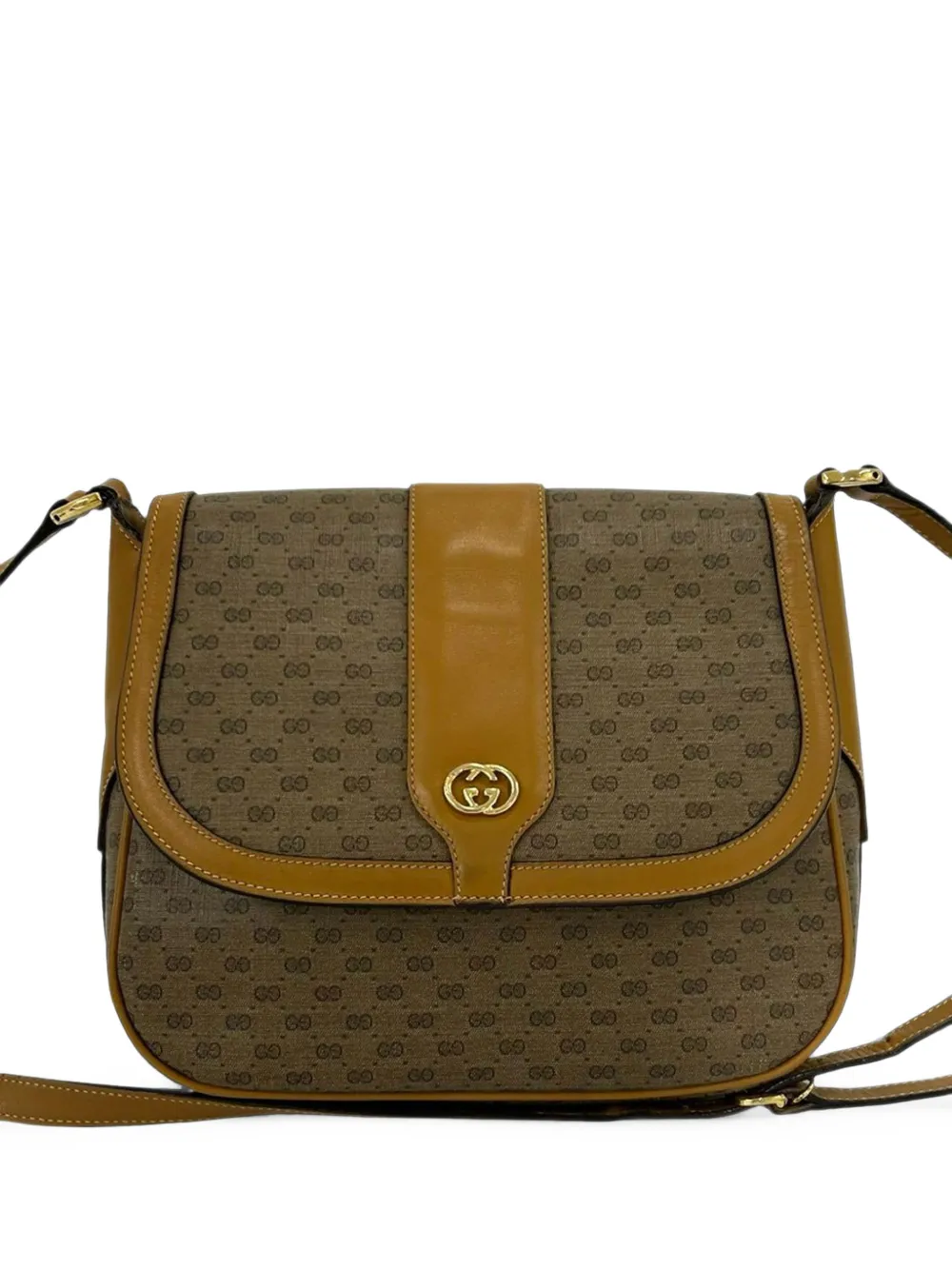 Gucci Pre-Owned 1980-1990 Micro GG Supreme crossbody bag - Toni neutri