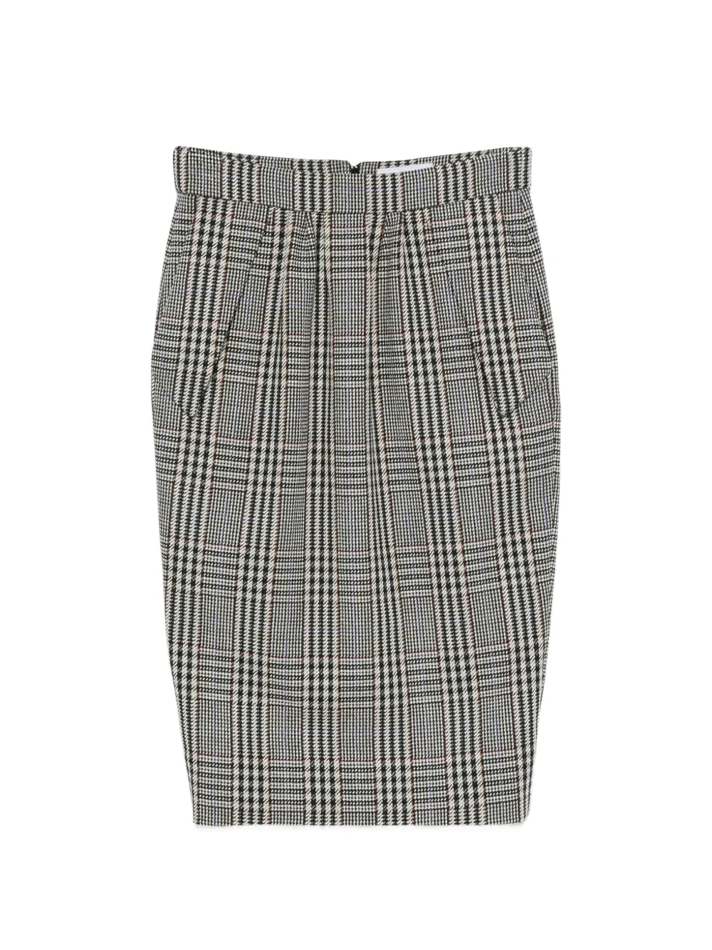 Stella McCartney Prince of Wales check wool midi skirt Grijs