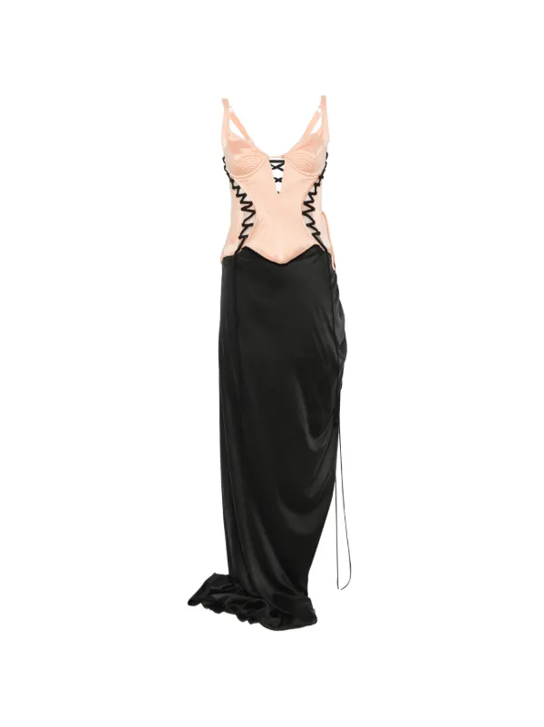 Maria Lucia Hohan Sakura lace-up Corset Dress | Black